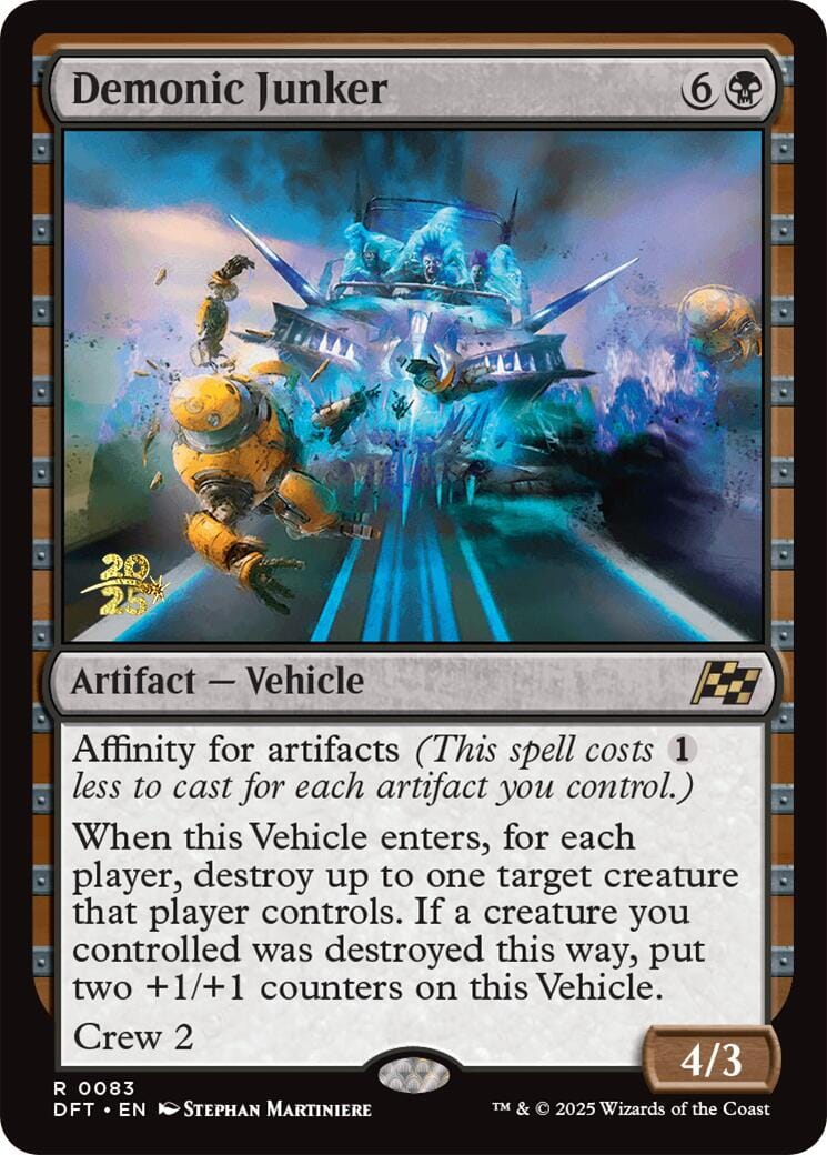 Demonic Junker [Aetherdrift Prerelease Promos] MTG Single Magic: The Gathering  | Multizone: Comics And Games