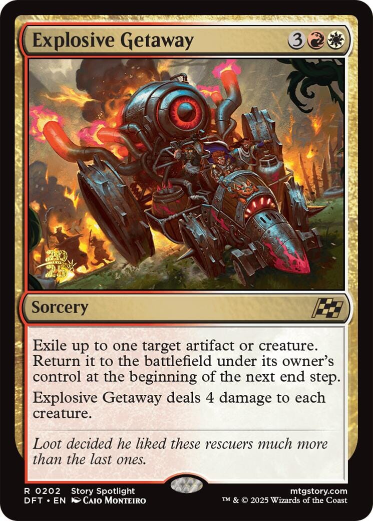 Explosive Getaway [Aetherdrift Prerelease Promos] MTG Single Magic: The Gathering  | Multizone: Comics And Games