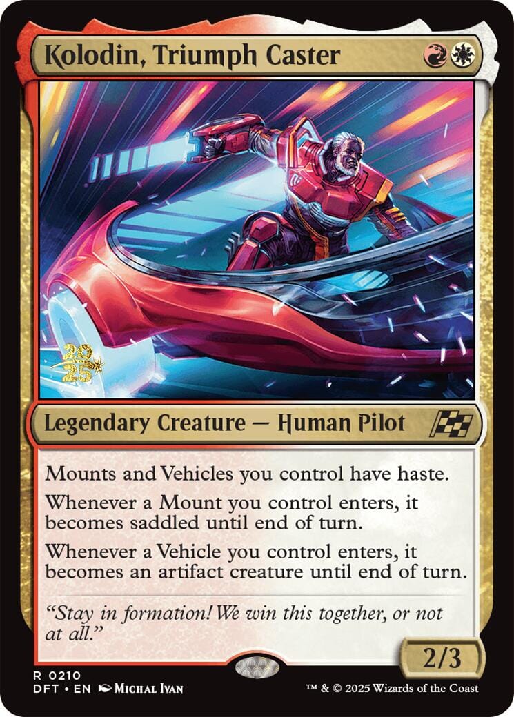 Kolodin, Triumph Caster [Aetherdrift Prerelease Promos] MTG Single Magic: The Gathering  | Multizone: Comics And Games