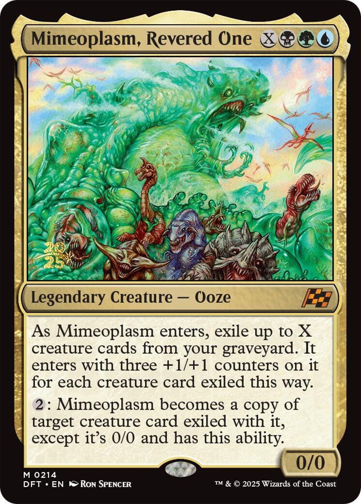 Mimeoplasm, Revered One [Aetherdrift Prerelease Promos] MTG Single Magic: The Gathering  | Multizone: Comics And Games