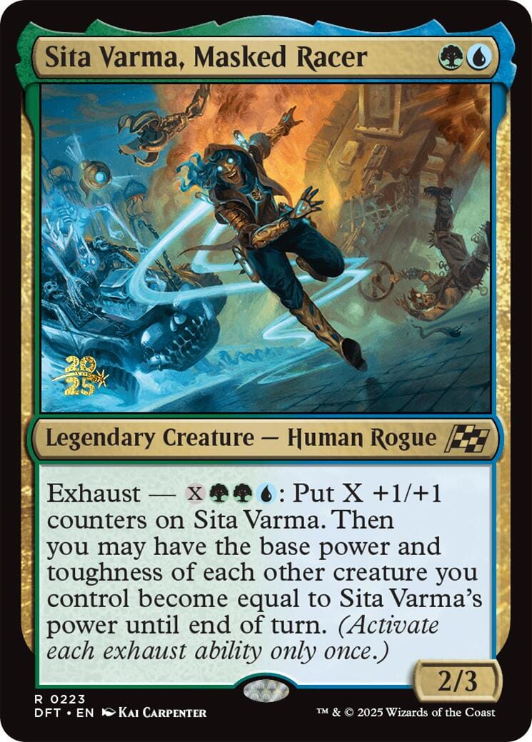 Sita Varma, Masked Racer [Aetherdrift Prerelease Promos] MTG Single Magic: The Gathering  | Multizone: Comics And Games