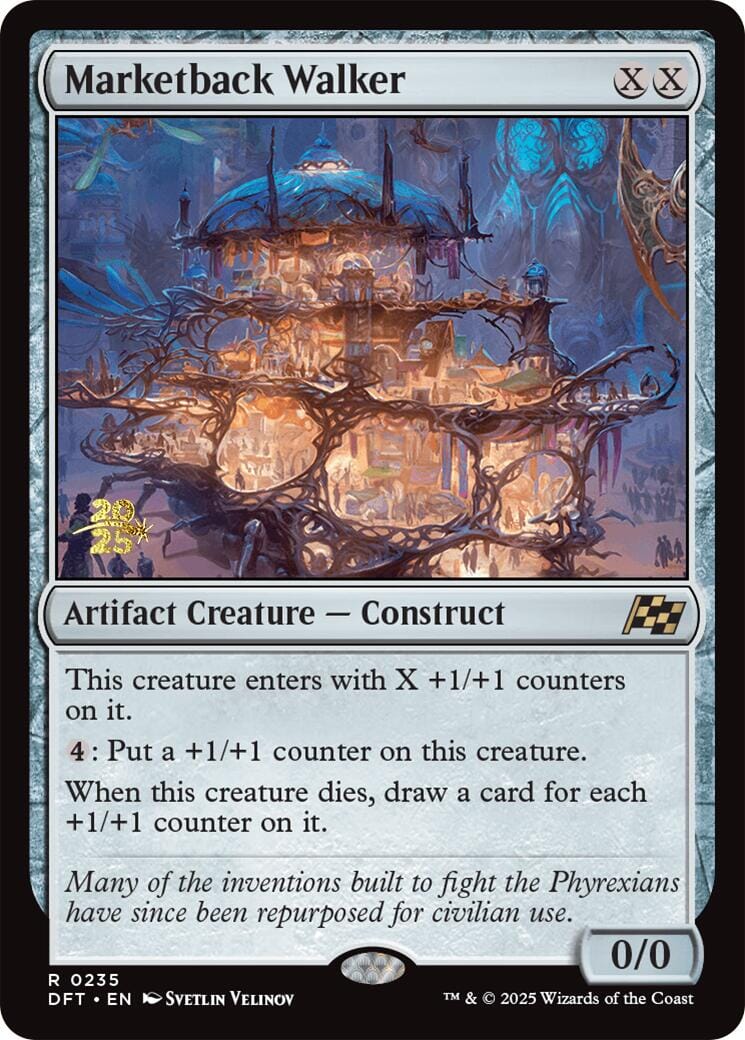 Marketback Walker [Aetherdrift Prerelease Promos] MTG Single Magic: The Gathering  | Multizone: Comics And Games