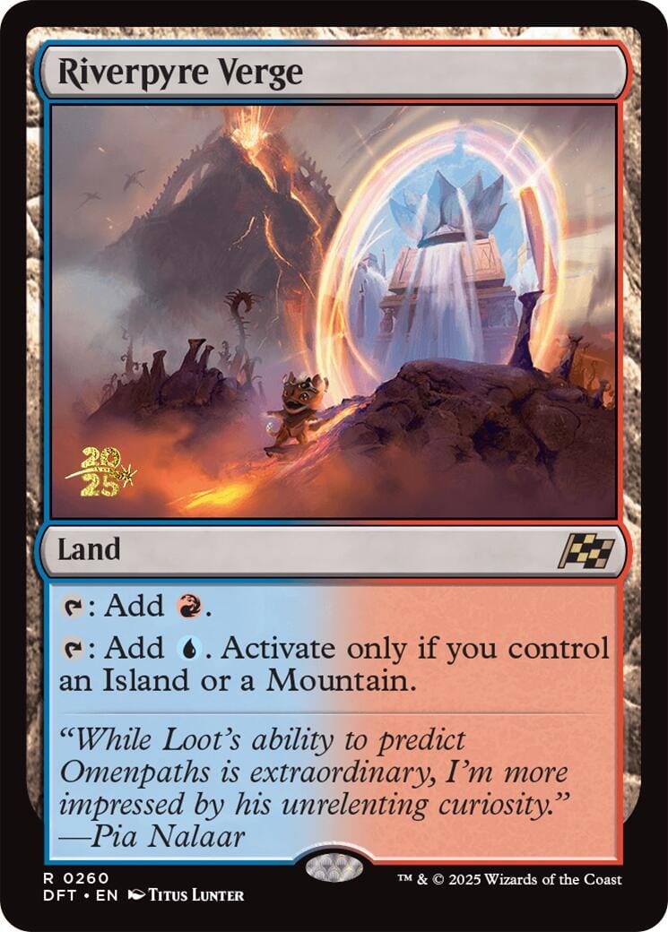 Riverpyre Verge [Aetherdrift Prerelease Promos] MTG Single Magic: The Gathering  | Multizone: Comics And Games