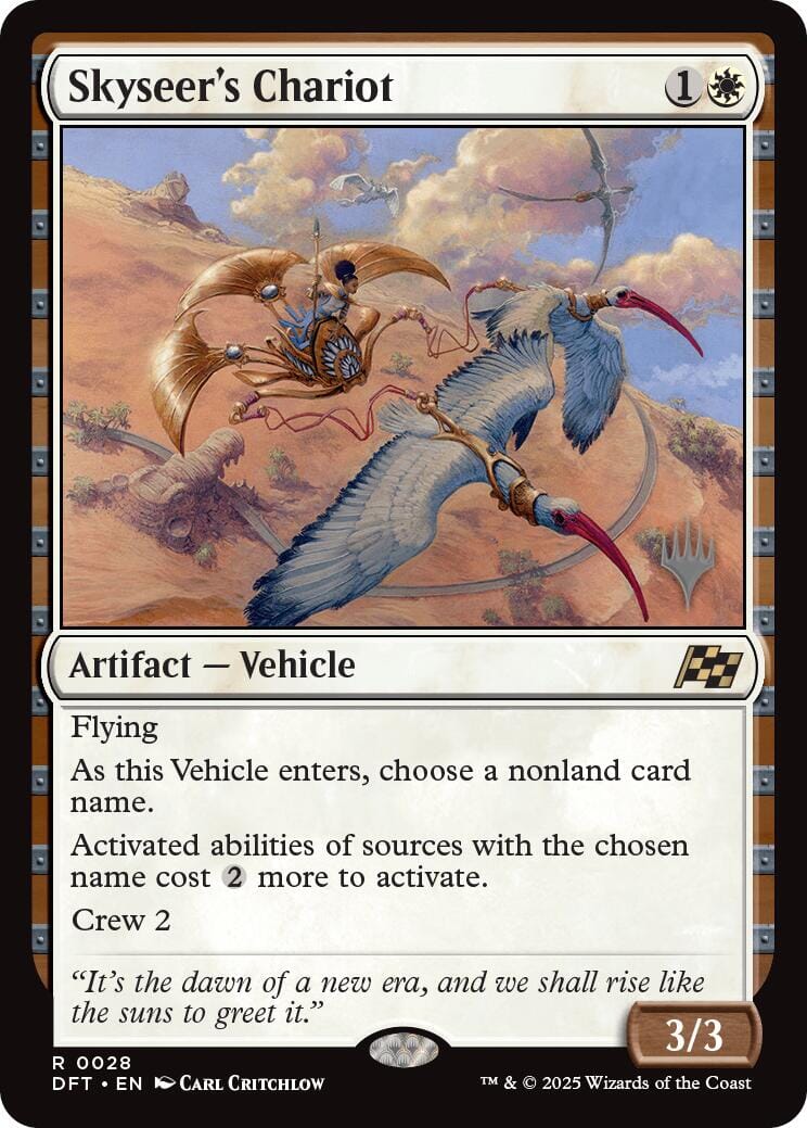 Skyseer's Chariot (Promo Pack) [Aetherdrift Promos] MTG Single Magic: The Gathering  | Multizone: Comics And Games