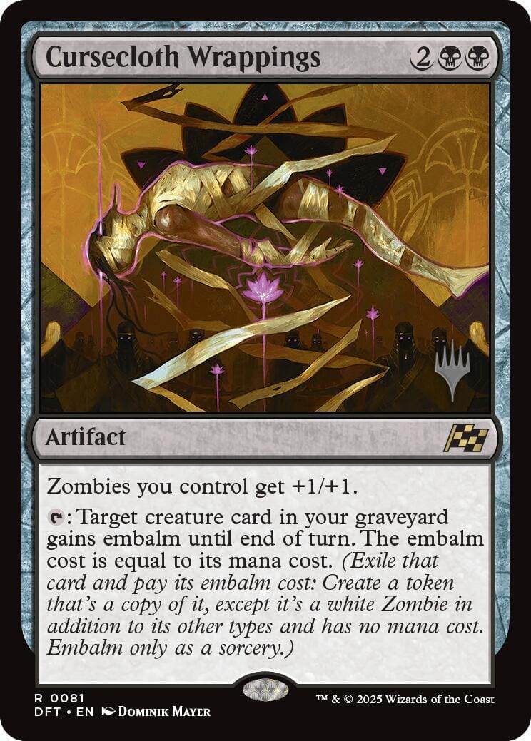 Cursecloth Wrappings (Promo Pack) [Aetherdrift Promos] MTG Single Magic: The Gathering  | Multizone: Comics And Games