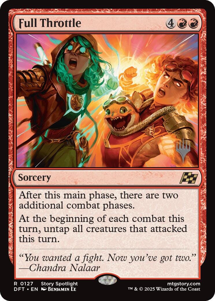 Full Throttle (Promo Pack) [Aetherdrift Promos] MTG Single Magic: The Gathering  | Multizone: Comics And Games
