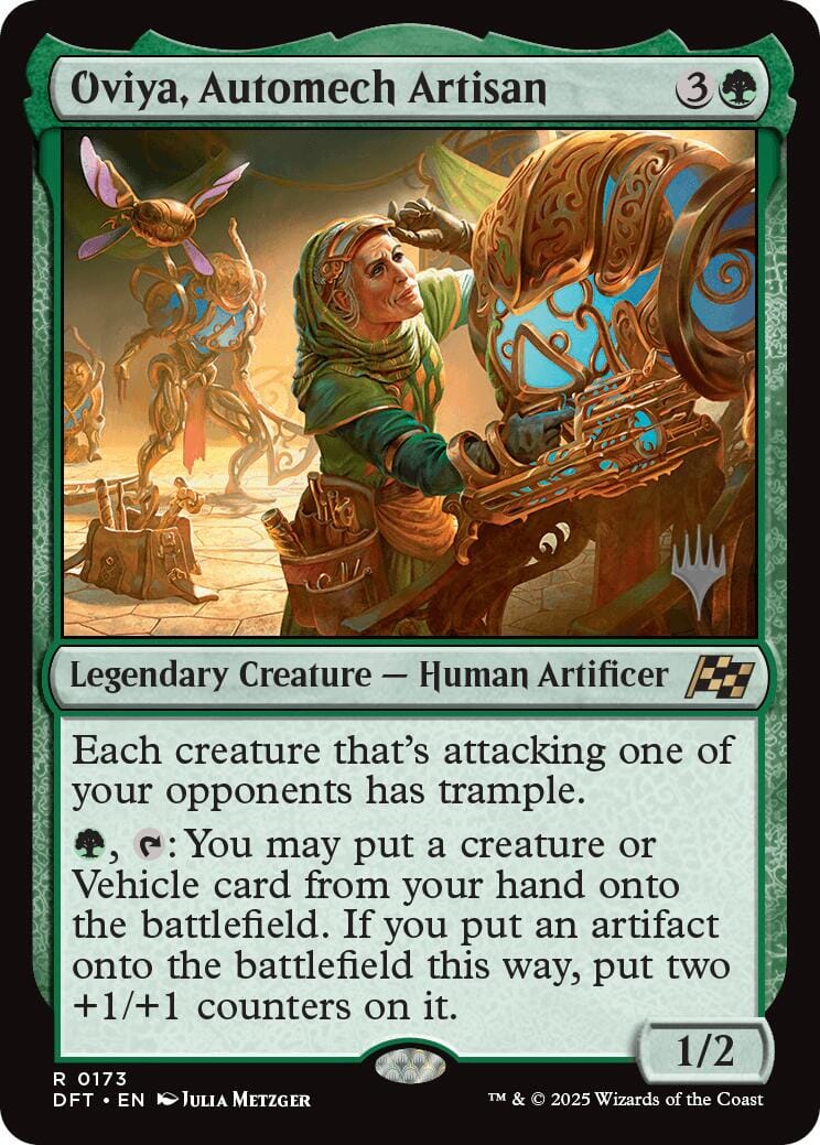 Oviya, Automech Artisan (Promo Pack) [Aetherdrift Promos] MTG Single Magic: The Gathering  | Multizone: Comics And Games
