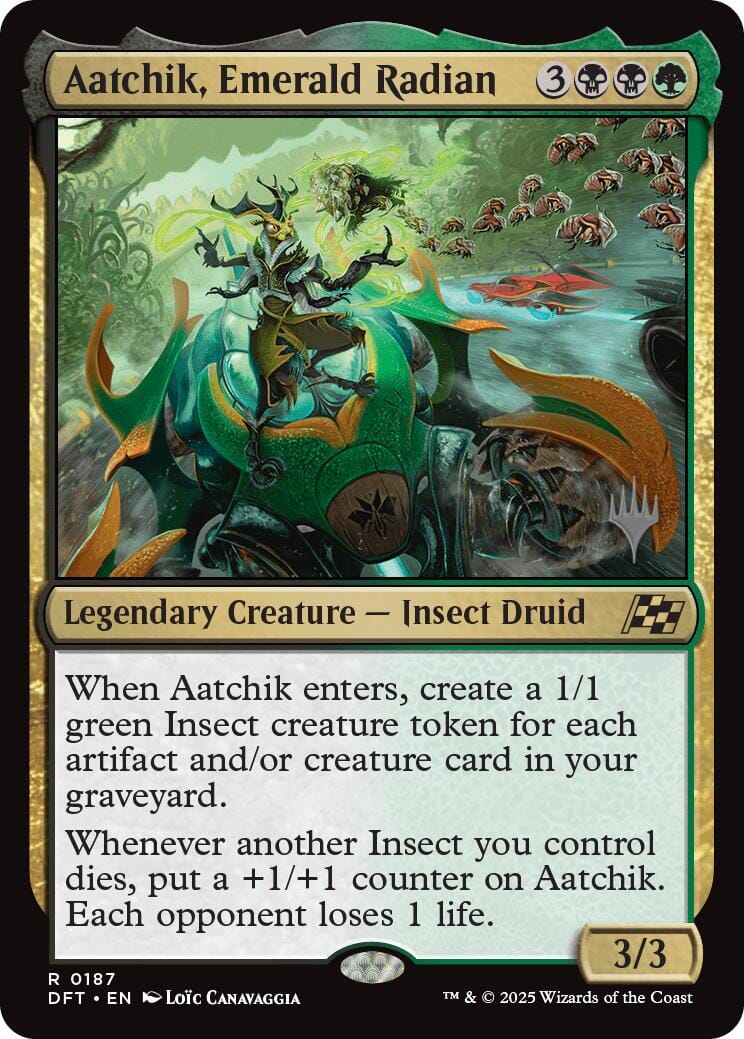 Aatchik, Emerald Radian (Promo Pack) [Aetherdrift Promos] MTG Single Magic: The Gathering  | Multizone: Comics And Games