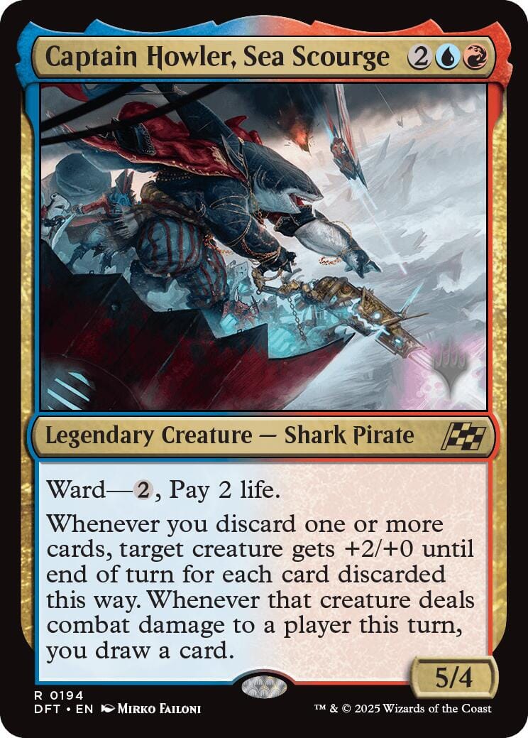 Captain Howler, Sea Scourge (Promo Pack) [Aetherdrift Promos] MTG Single Magic: The Gathering  | Multizone: Comics And Games