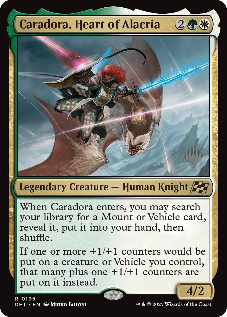 Caradora, Heart of Alacria (Promo Pack) [Aetherdrift Promos] MTG Single Magic: The Gathering  | Multizone: Comics And Games