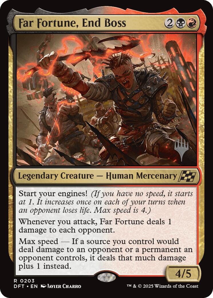 Far fortune, End Boss (Promo Pack) [Aetherdrift Promos] MTG Single Magic: The Gathering  | Multizone: Comics And Games