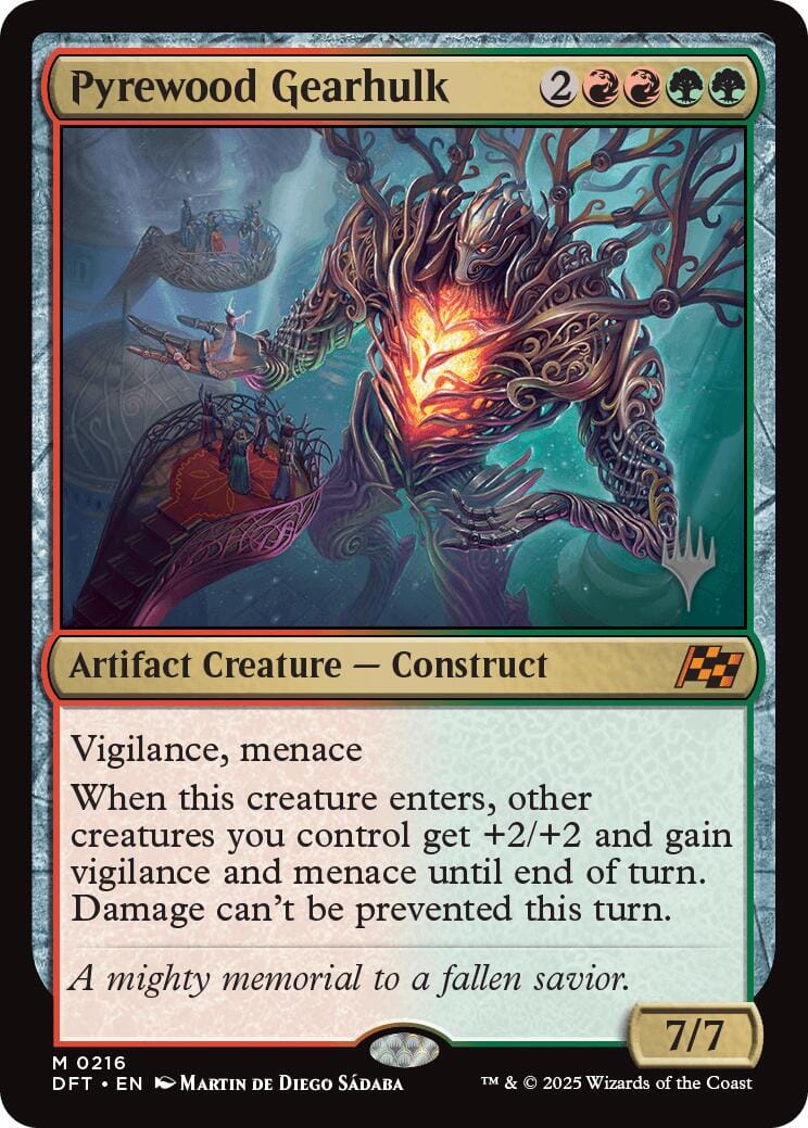Pyrewood Gearhulk (Promo Pack) [Aetherdrift Promos] MTG Single Magic: The Gathering  | Multizone: Comics And Games