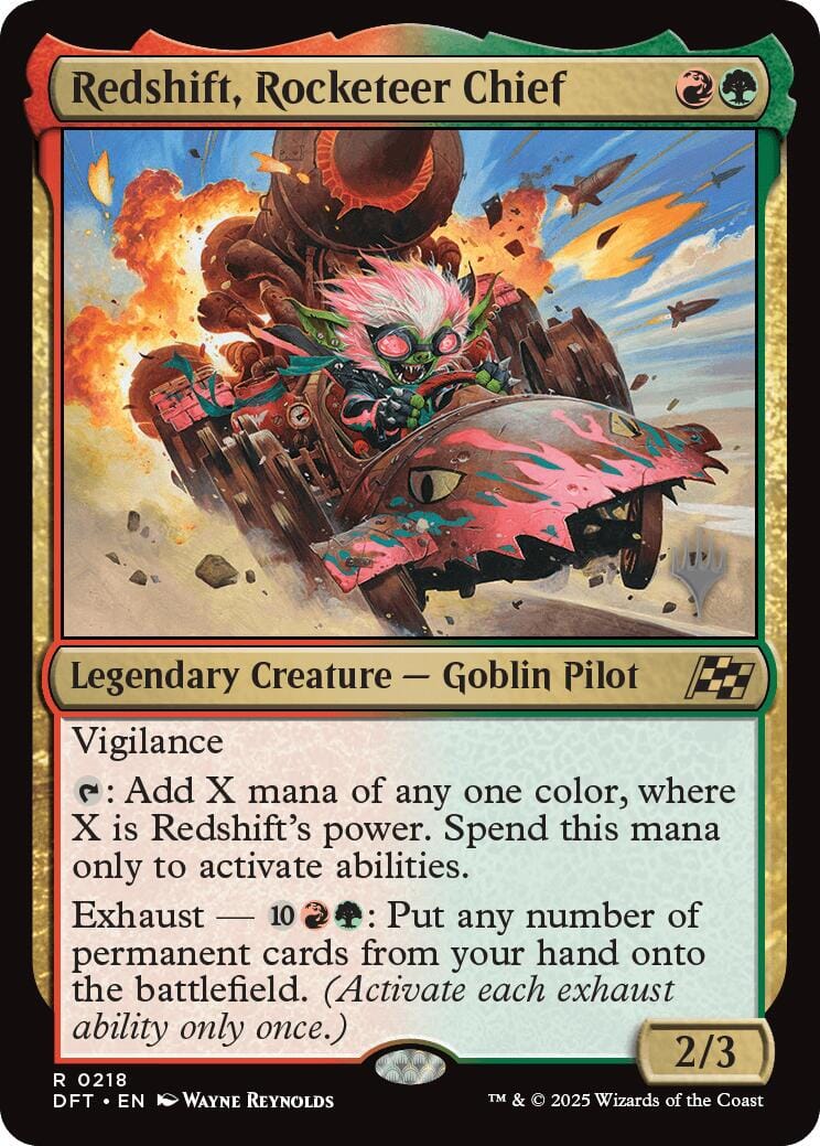 Redshift, Rocketeer Chief (Promo Pack) [Aetherdrift Promos] MTG Single Magic: The Gathering  | Multizone: Comics And Games