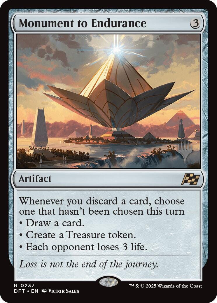 Monument to Endurance (Promo Pack) [Aetherdrift Promos] MTG Single Magic: The Gathering  | Multizone: Comics And Games