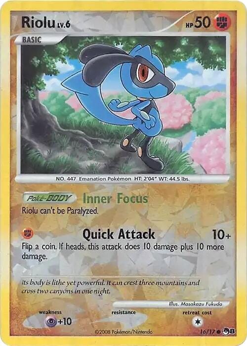 Riolu (016/017) (Cracked Ice Holo) [Miscellaneous Cards] Pokemon Single Pokémon  | Multizone: Comics And Games