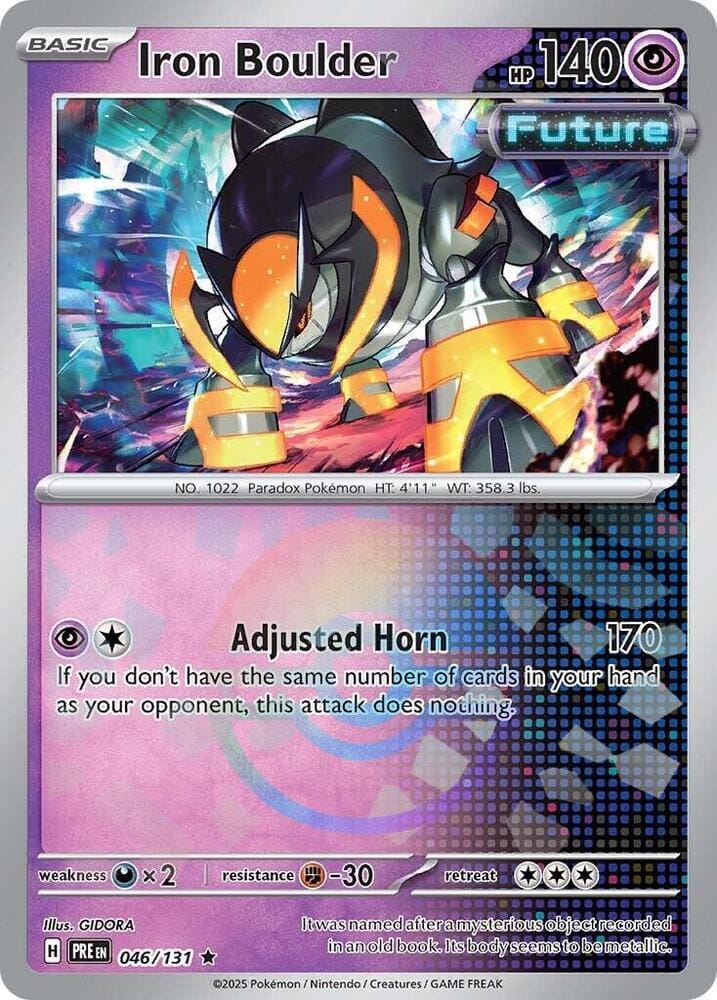 Iron Boulder (046/131) (Poke Ball Pattern) [Scarlet & Violet: Prismatic Evolutions] Pokemon Single Pokémon  | Multizone: Comics And Games