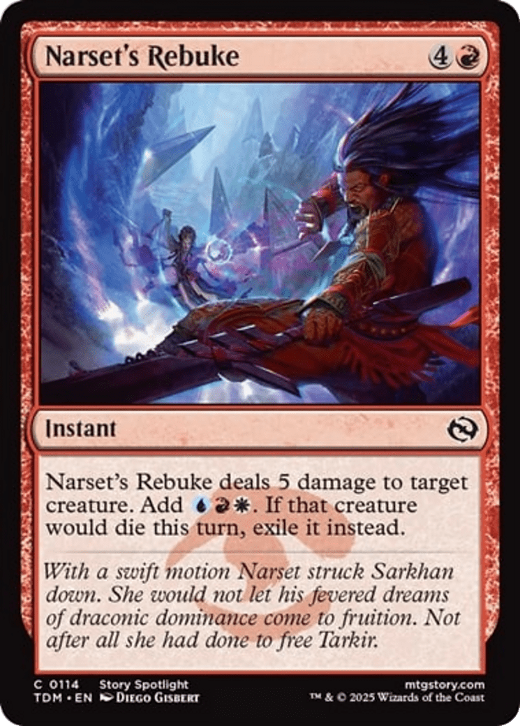 Narset's Rebuke [Tarkir: Dragonstorm] MTG Single Magic: The Gathering  | Multizone: Comics And Games