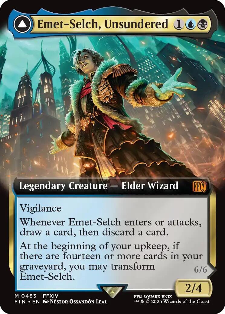 Emet-Selch, Unsundered // Hades, Sorcerer of Eld (Extended Art) [FINAL FANTASY] MTG Single Magic: The Gathering  | Multizone: Comics And Games