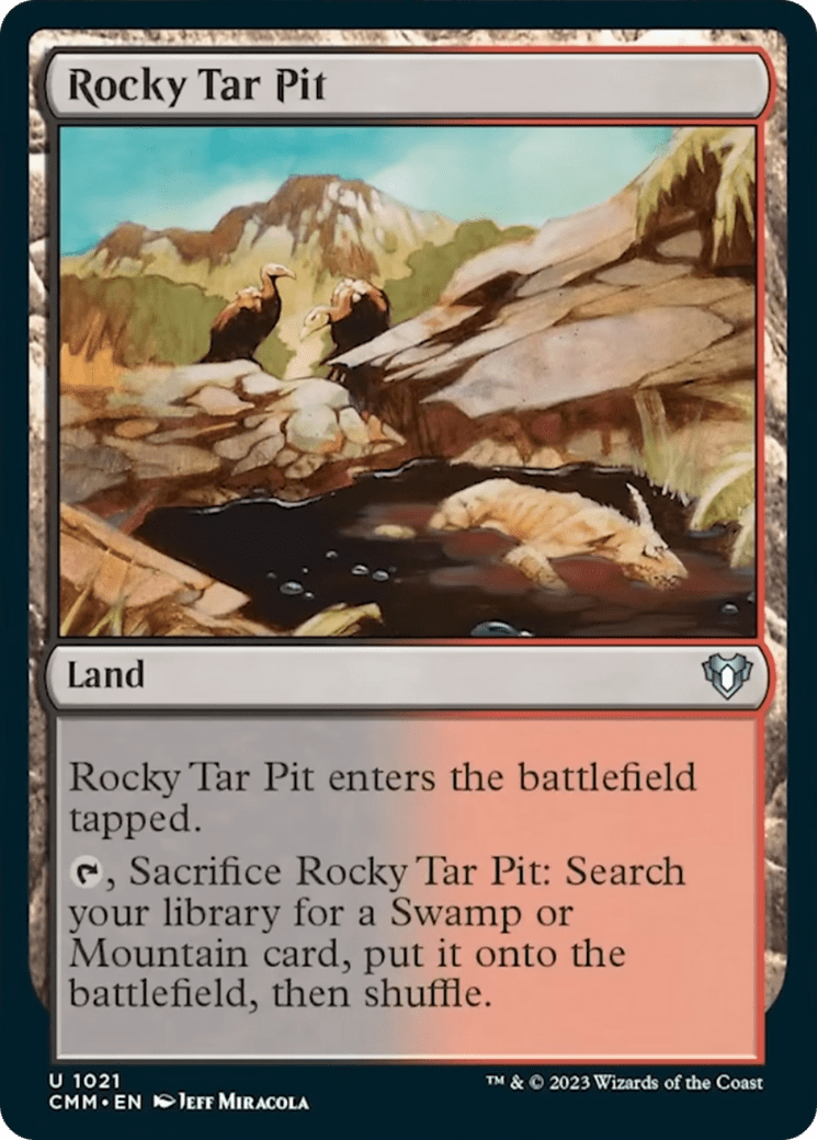 Rocky Tar Pit [Commander Masters] MTG Single Magic: The Gathering  | Multizone: Comics And Games