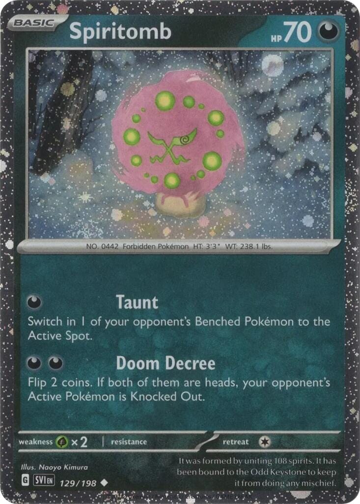 Spiritomb (129/198) (Cosmo Holo) [Scarlet & Violet: Black Star Promos] Pokemon Single Pokémon  | Multizone: Comics And Games