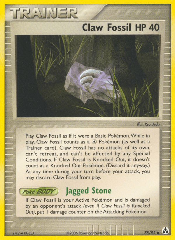 Claw Fossil (78/92) [EX: Legend Maker] Pokemon Single Pokémon  | Multizone: Comics And Games