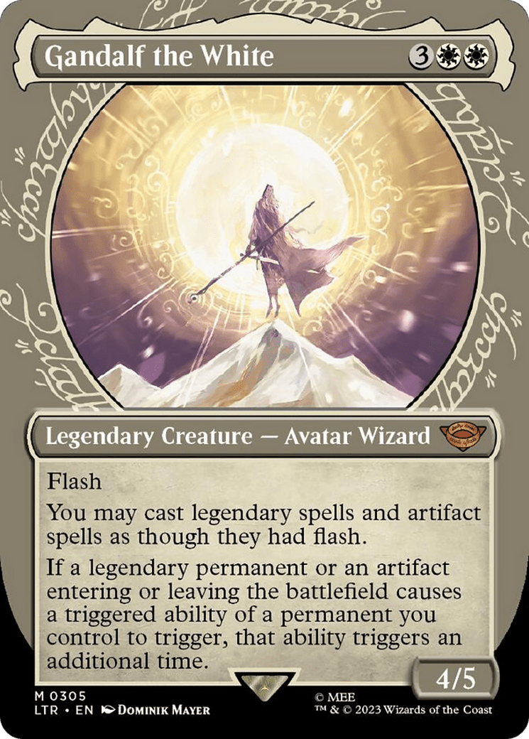 Gandalf the White (Showcase Ring Frame) [The Lord of the Rings: Tales of Middle-Earth] MTG Single Magic: The Gathering  | Multizone: Comics And Games