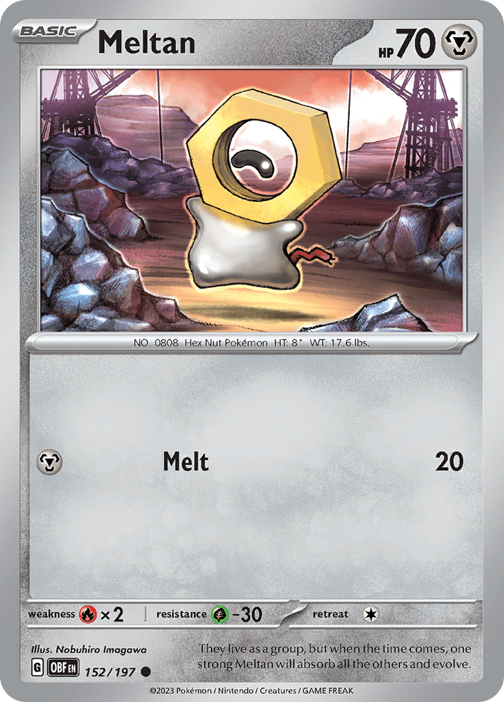 Meltan (152/197) [Scarlet & Violet: Obsidian Flames] Pokemon Single Pokémon  | Multizone: Comics And Games
