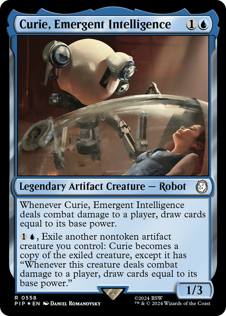 Curie, Emergent Intelligence (Surge Foil) [Fallout] MTG Single Magic: The Gathering  | Multizone: Comics And Games