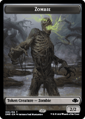 Zombie // Construct Double-Sided Token [Dominaria Remastered Tokens] MTG Single Magic: The Gathering  | Multizone: Comics And Games