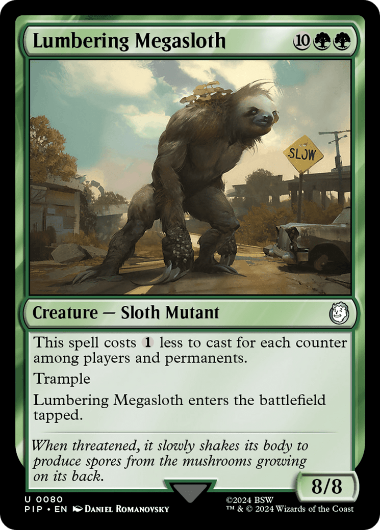 Lumbering Megasloth [Fallout] MTG Single Magic: The Gathering  | Multizone: Comics And Games