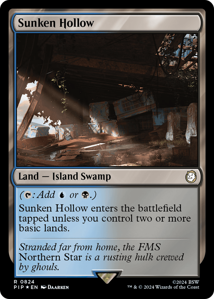 Sunken Hollow (Surge Foil) [Fallout] MTG Single Magic: The Gathering  | Multizone: Comics And Games