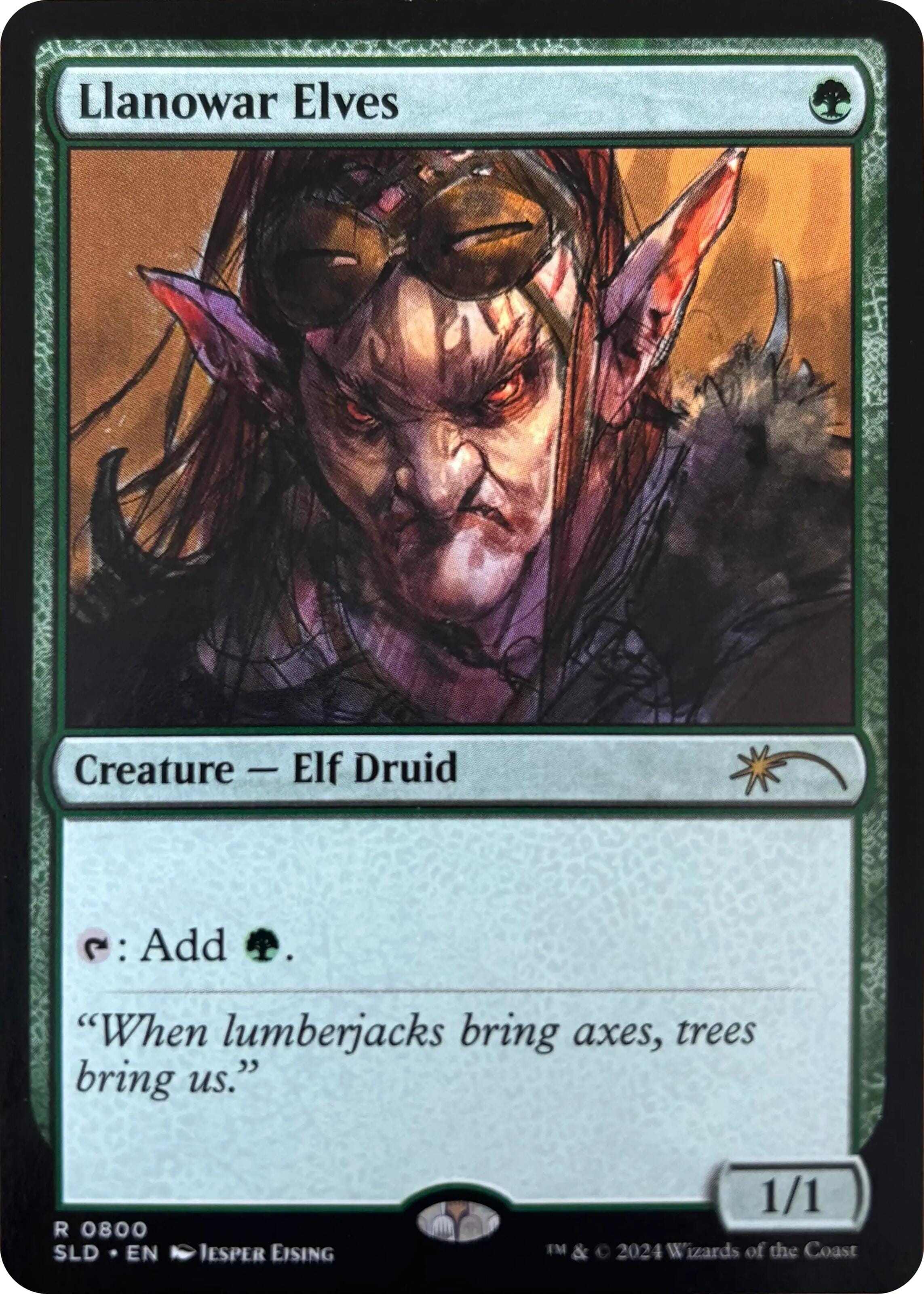 Llanowar Elves (0800) [Secret Lair Drop Series] MTG Single Magic: The Gathering  | Multizone: Comics And Games