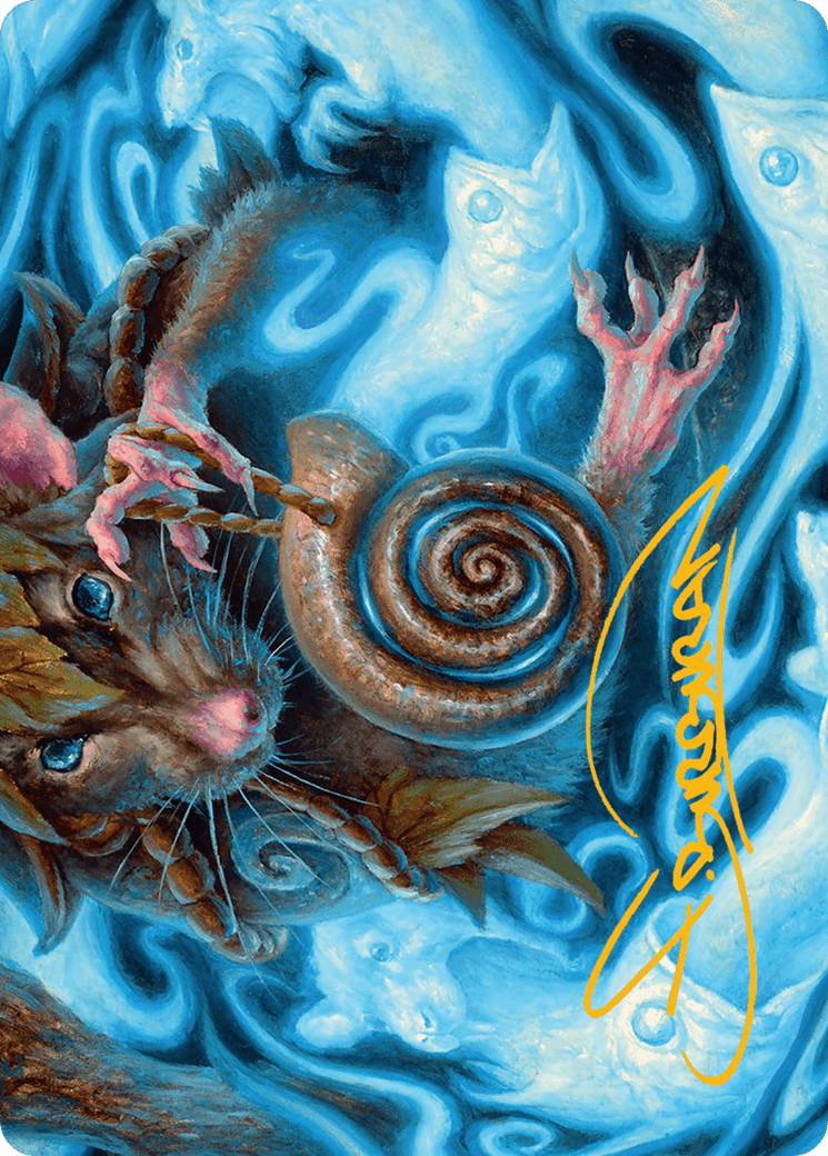 Mind Spiral Art Card (Gold-Stamped Signature) [Bloomburrow Art Series] MTG Single Magic: The Gathering  | Multizone: Comics And Games