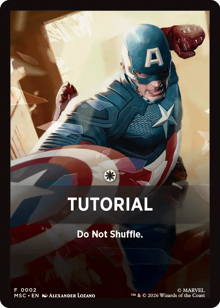 Tutorial Theme Card (0002) [Marvel Super Heroes Commander] MTG Single Magic: The Gathering  | Multizone: Comics And Games