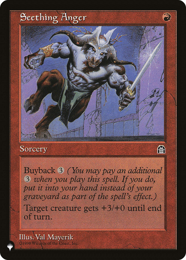 Seething Anger [The List] MTG Single Magic: The Gathering  | Multizone: Comics And Games