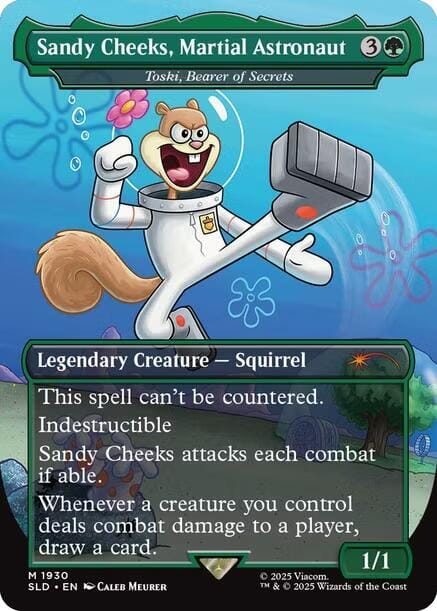 Sandy Cheeks, Martial Astronaut - Toski, Bearer of Secrets [Secret Lair Drop Series] MTG Single Magic: The Gathering  | Multizone: Comics And Games