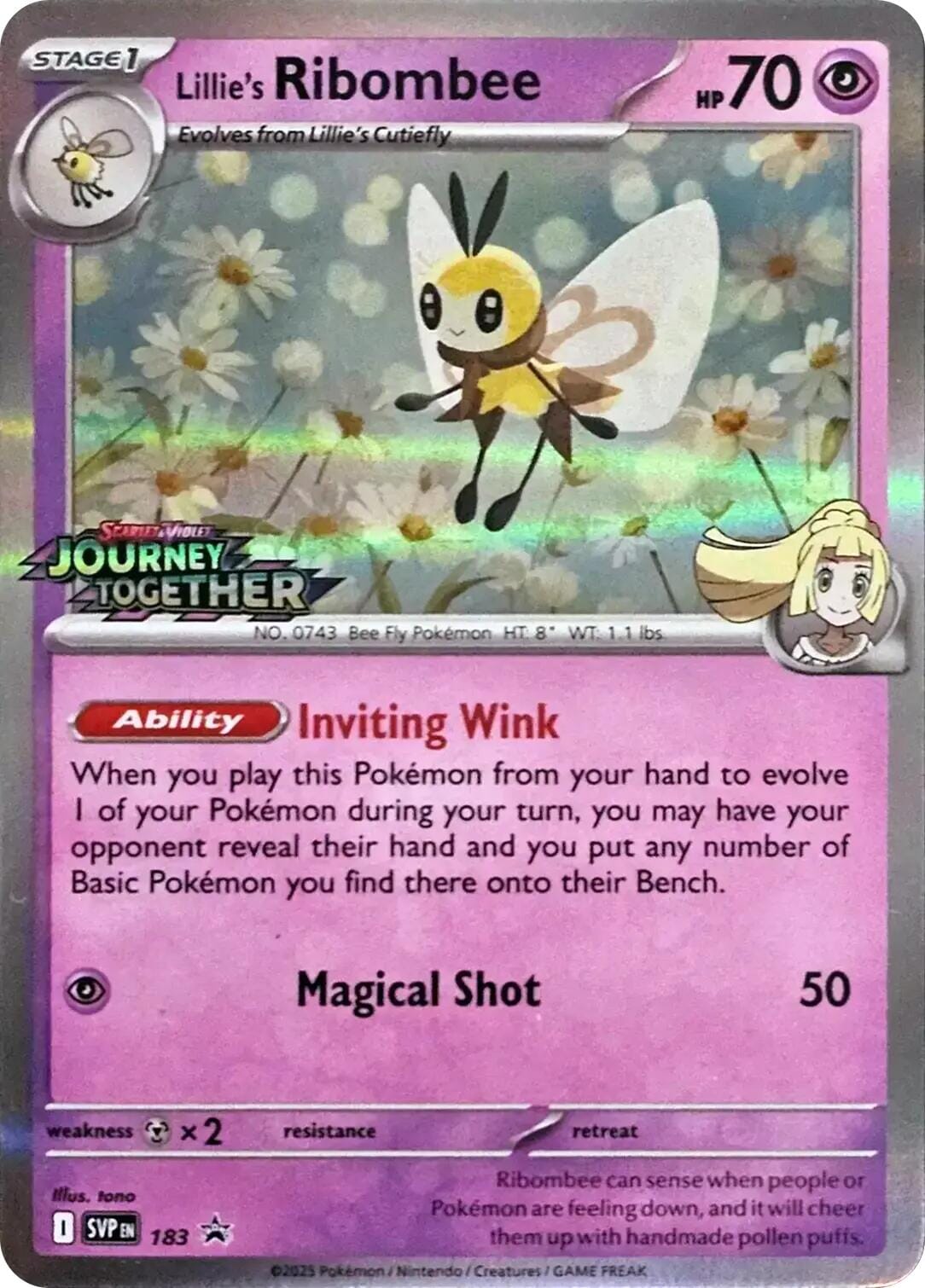 Lillie's Ribombee (183) [Scarlet & Violet: Black Star Promos] Pokemon Single Pokémon  | Multizone: Comics And Games