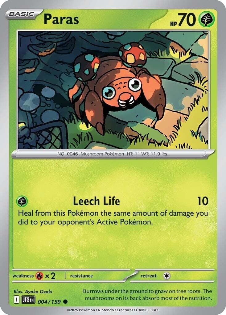 Paras (004/159) [Scarlet & Violet: Journey Together] Pokemon Single Pokémon  | Multizone: Comics And Games