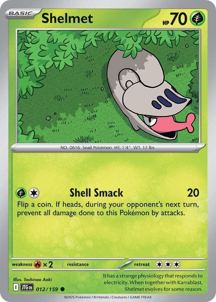 Shelmet (012/159) [Scarlet & Violet: Journey Together] Pokemon Single Pokémon  | Multizone: Comics And Games