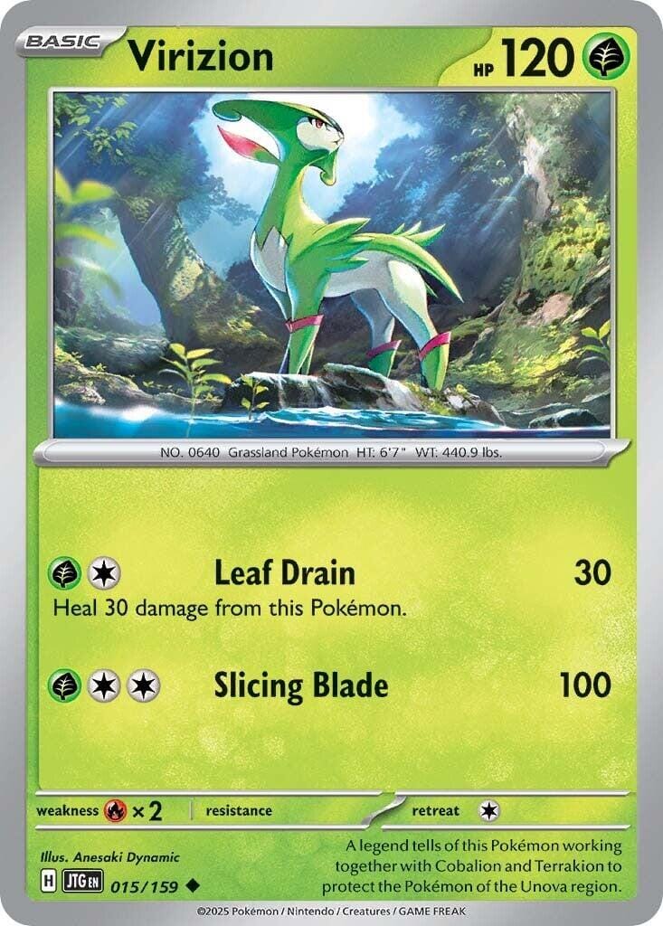 Virizion (015/159) [Scarlet & Violet: Journey Together] Pokemon Single Pokémon  | Multizone: Comics And Games