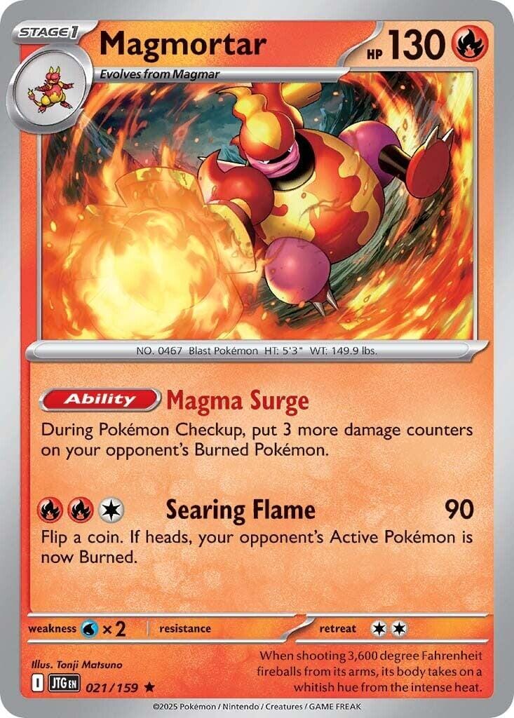 Magmortar (021/159) [Scarlet & Violet: Journey Together] Pokemon Single Pokémon  | Multizone: Comics And Games