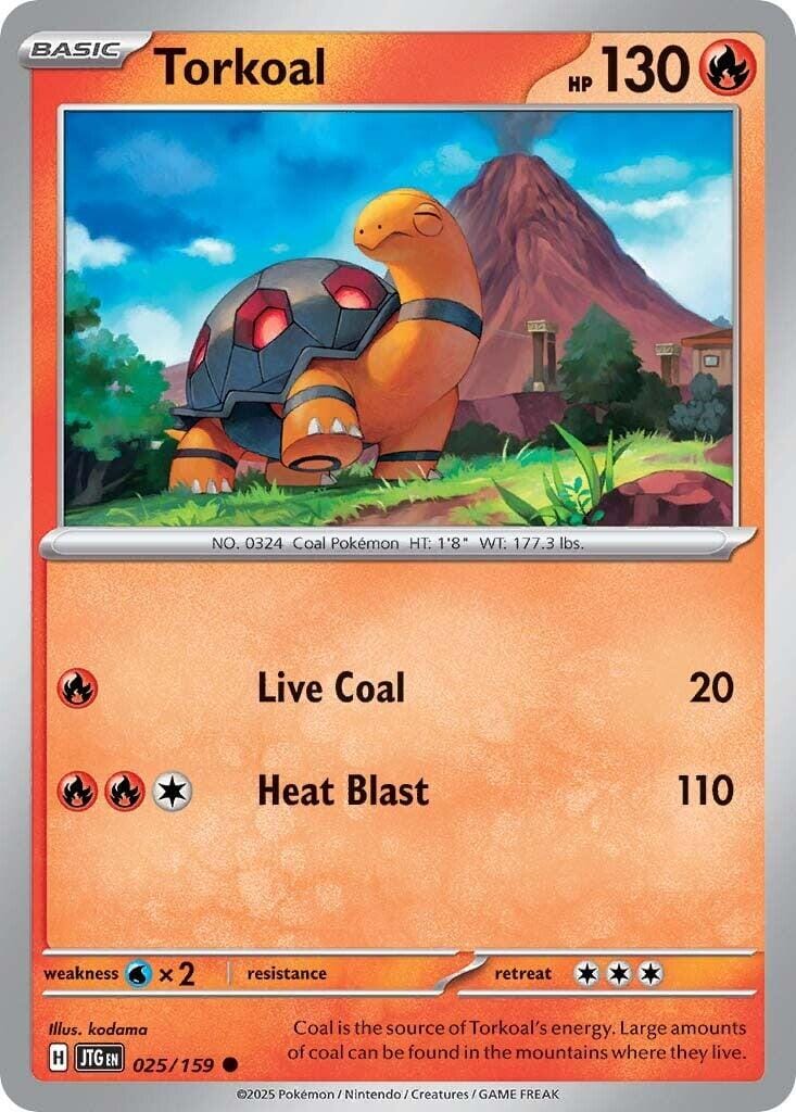 Torkoal (025/159) [Scarlet & Violet: Journey Together] Pokemon Single Pokémon  | Multizone: Comics And Games