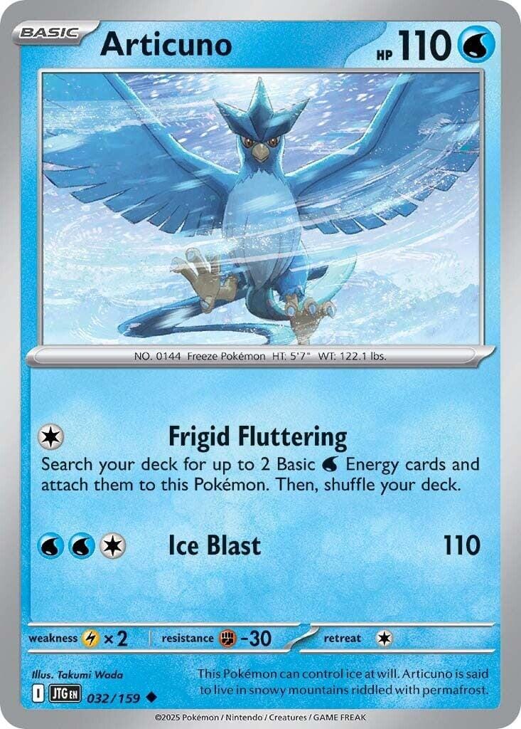 Articuno (032/159) [Scarlet & Violet: Journey Together] Pokemon Single Pokémon  | Multizone: Comics And Games