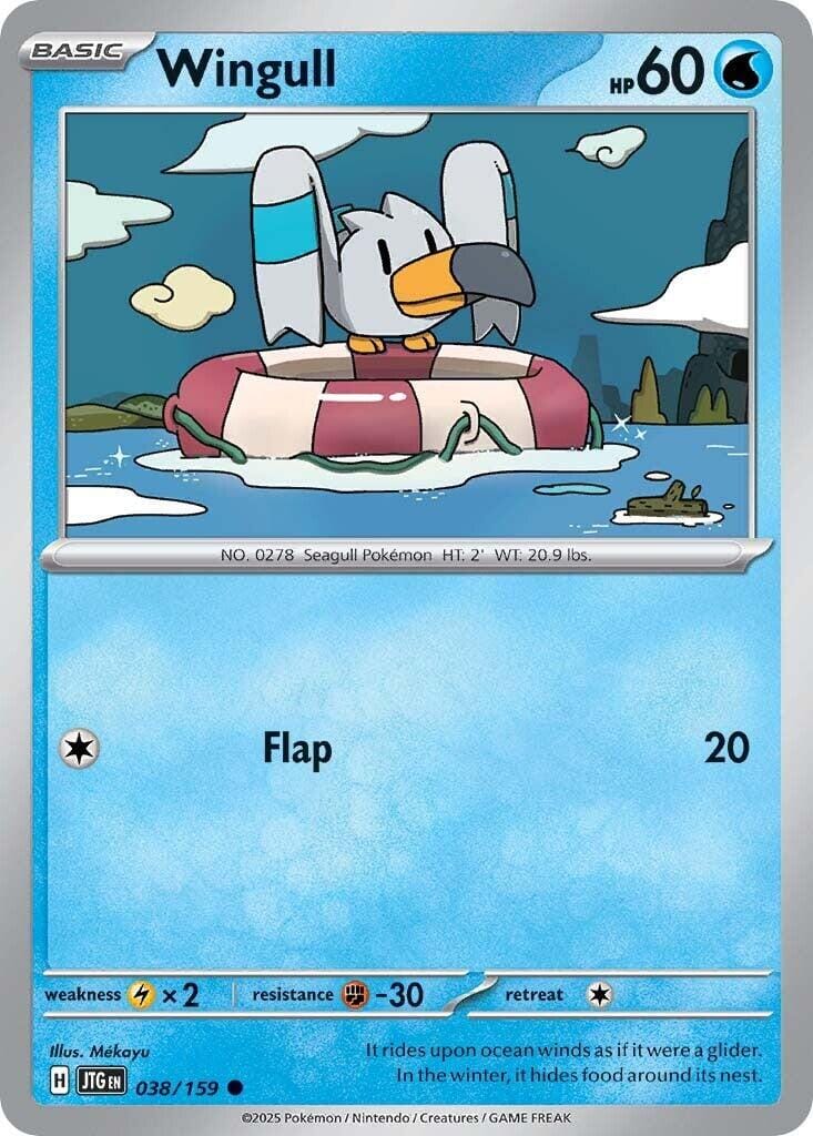 Wingull (038/159) [Scarlet & Violet: Journey Together] Pokemon Single Pokémon  | Multizone: Comics And Games