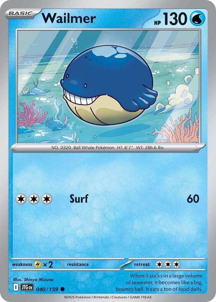 Wailmer (040/159) [Scarlet & Violet: Journey Together] Pokemon Single Pokémon  | Multizone: Comics And Games
