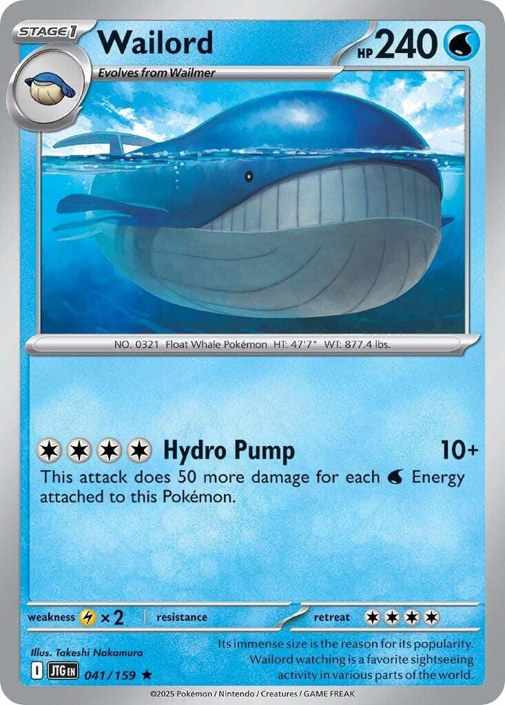 Wailord (041/159) [Scarlet & Violet: Journey Together] Pokemon Single Pokémon  | Multizone: Comics And Games