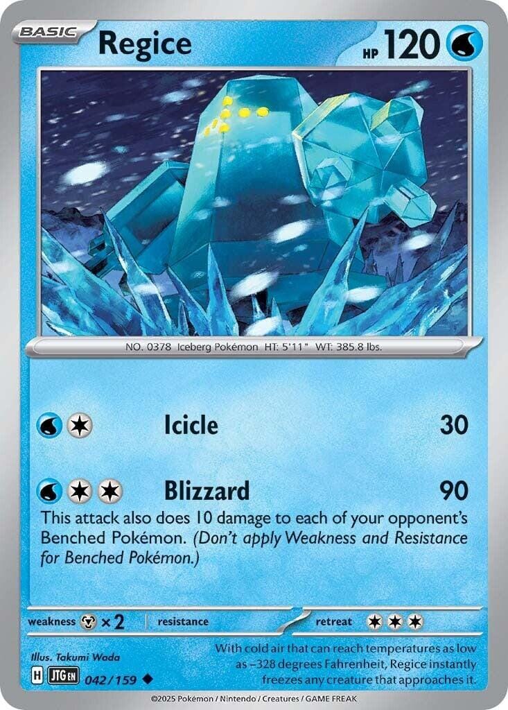 Regice (042/159) [Scarlet & Violet: Journey Together] Pokemon Single Pokémon  | Multizone: Comics And Games