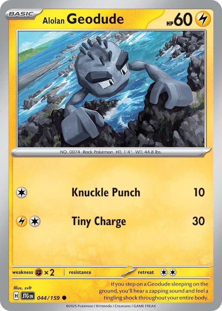 Alolan Geodude (044/159) [Scarlet & Violet: Journey Together] Pokemon Single Pokémon  | Multizone: Comics And Games