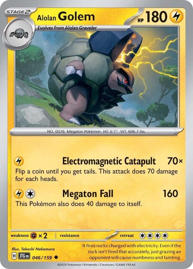 Alolan Golem (046/159) [Scarlet & Violet: Journey Together] Pokemon Single Pokémon  | Multizone: Comics And Games