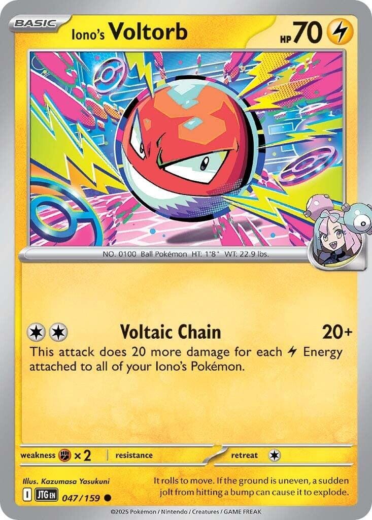 Iono's Voltorb (047/159) [Scarlet & Violet: Journey Together] Pokemon Single Pokémon  | Multizone: Comics And Games